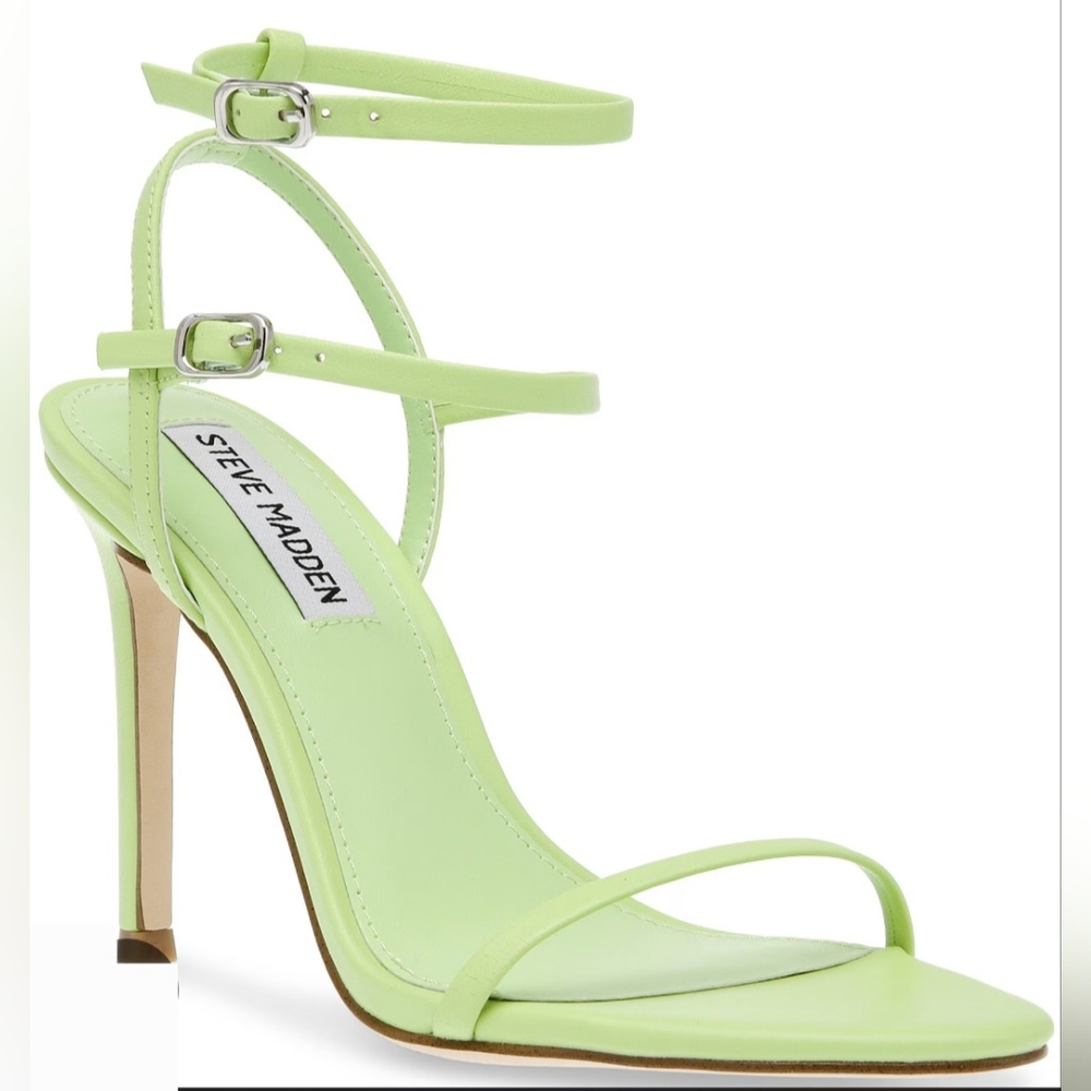 Steve Madden Lime Green Strappy Stiletto Sandals